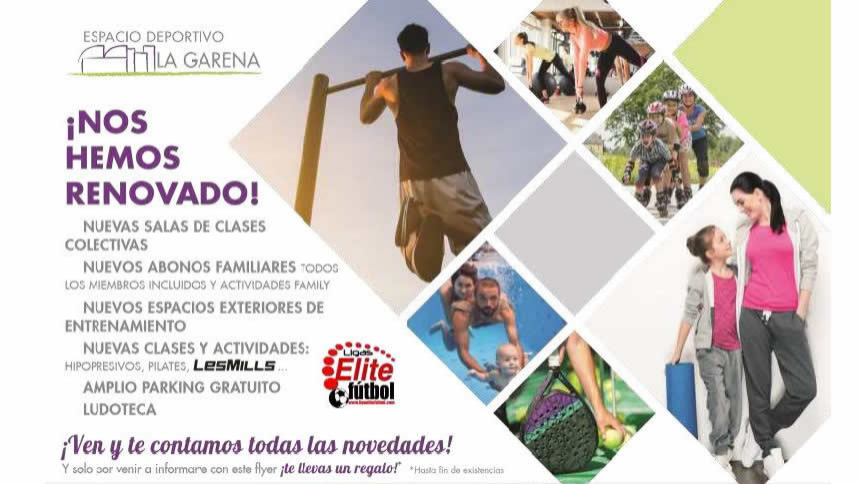 PROMOCION INSTALACION ESPACIO DEPORTIVO LA GARENA